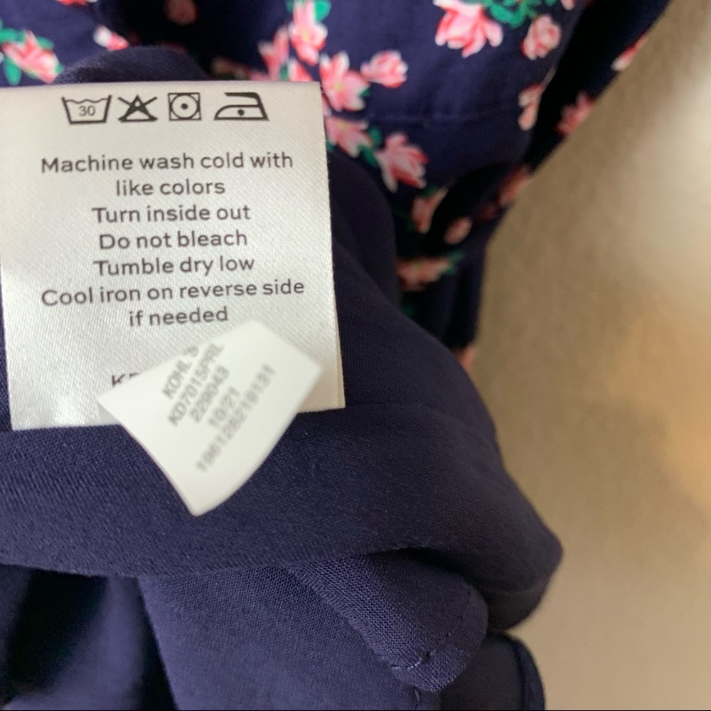 NWT Draper James RSVP Wrap Dress Navy Size XS - Picture 7 of 8
